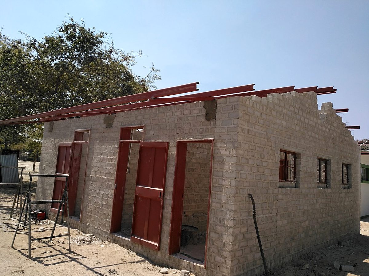 House under roof construction in Ondangwa