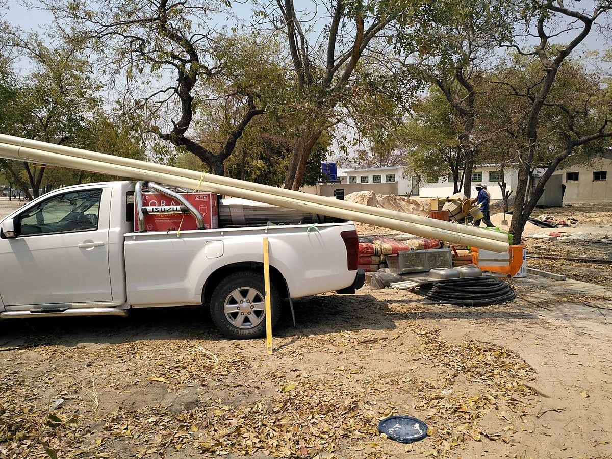 Pipes delivered for reticulation works
